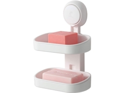 Jabonera De Doble Capa Con Ventosa, Soporte Resistente Para Baño Y Ducha.
