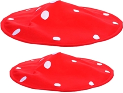 Chapéus De Cogumelo Vermelho Para Cosplay, Para Meninos, Meninas E Adultos, Tamanho Único, Acessório De Fantasia.