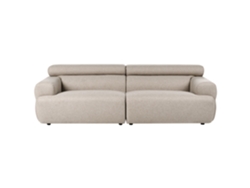 Sofá De 3 Lugares Beliani Hovden De Tecido Creme 210x95x69