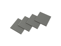 Conjunto de 12 paneles acústicos Vang 3D, 4,32 m², lamas lineales - roble gris claro, Neu.holz