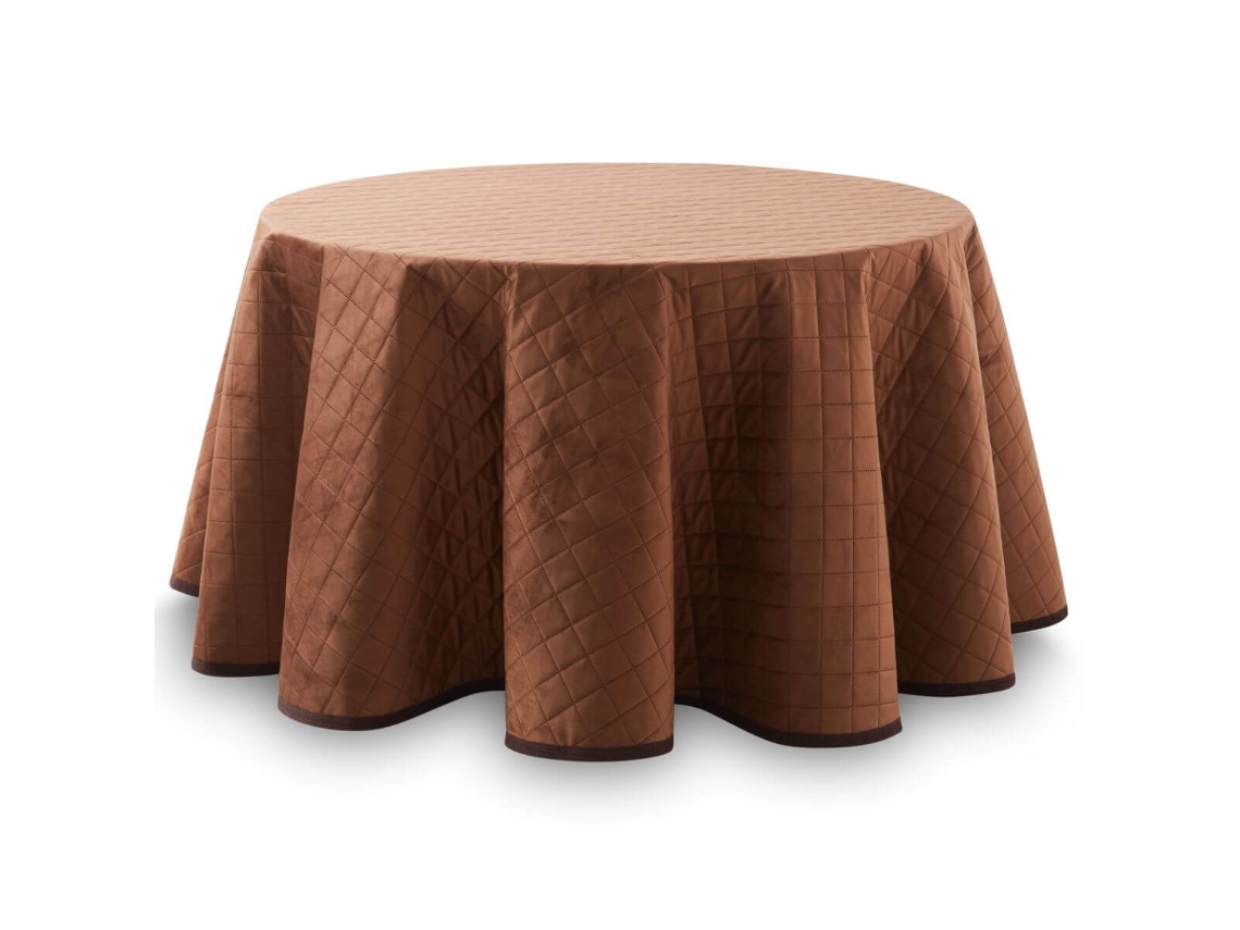 Lanovenanube Falda Camilla Velvet Acolchada Redonda Marrón, 80