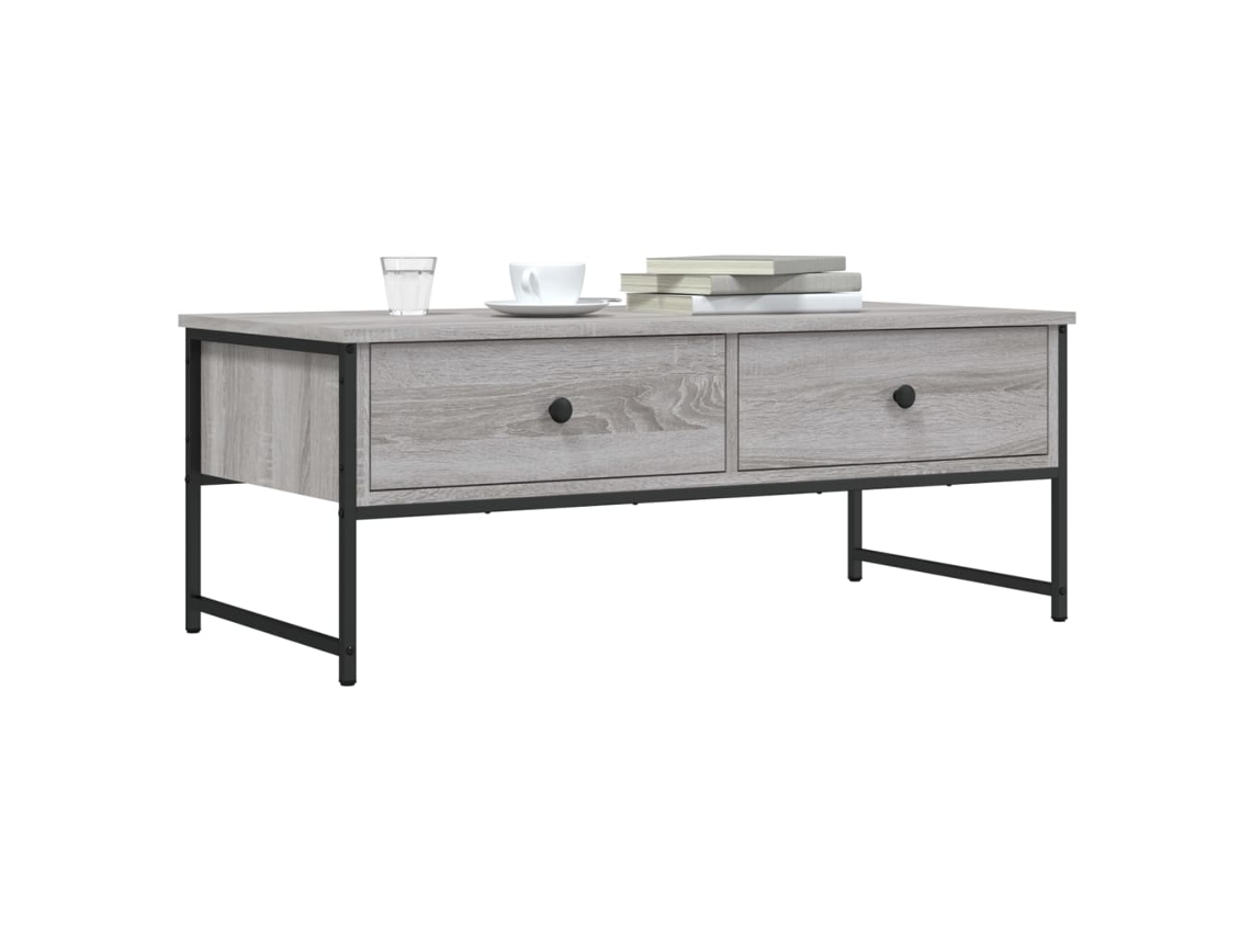 Mesa De Centro | Mesa De Café | Mesa De Salón Madera De Ingeniería Gris Sonoma 101x49x39,5 Cm