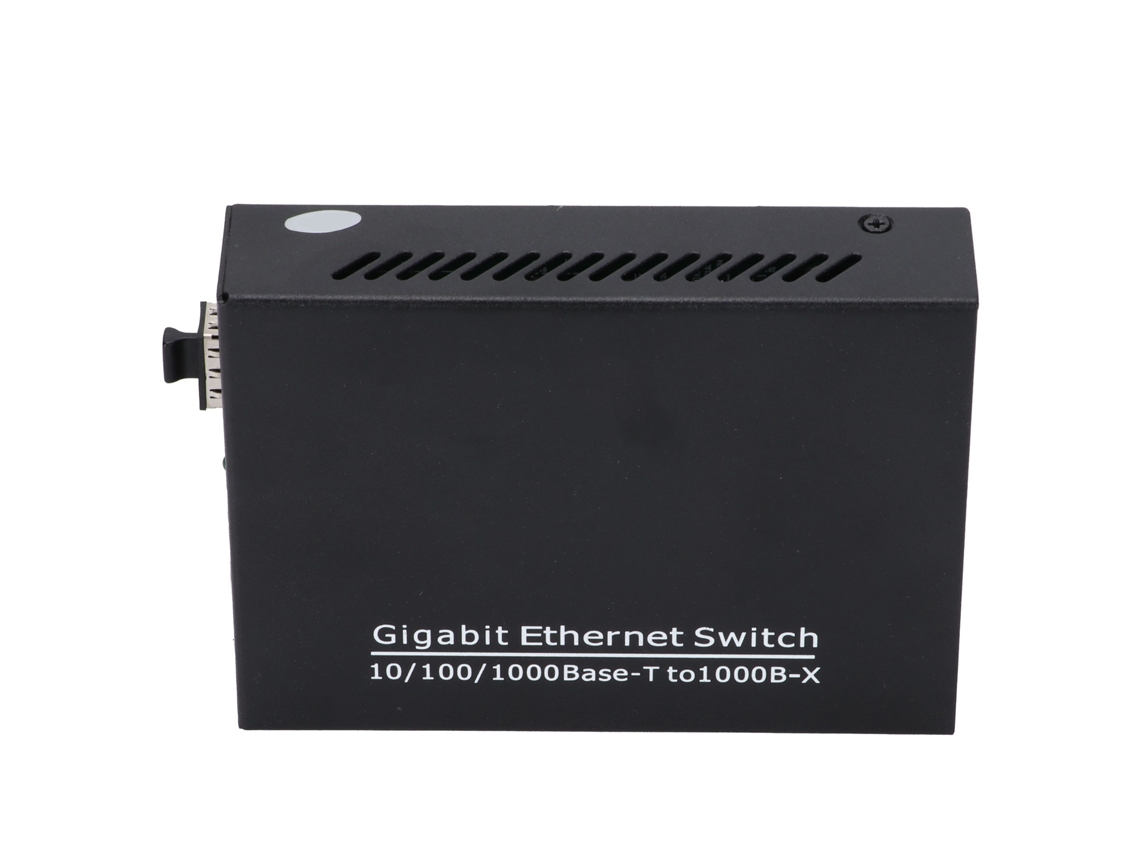 Switch Ethernet Gigabit 2 Portas Tbc-mc3712e-sfp Plug Play Sem Gerenciamento Rede Computador