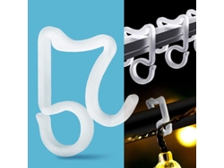 Clips Para Luces Navideñas De Exterior Resistentes A La Intemperie Para Halloween Y Otras Festividades (100 Unidades)