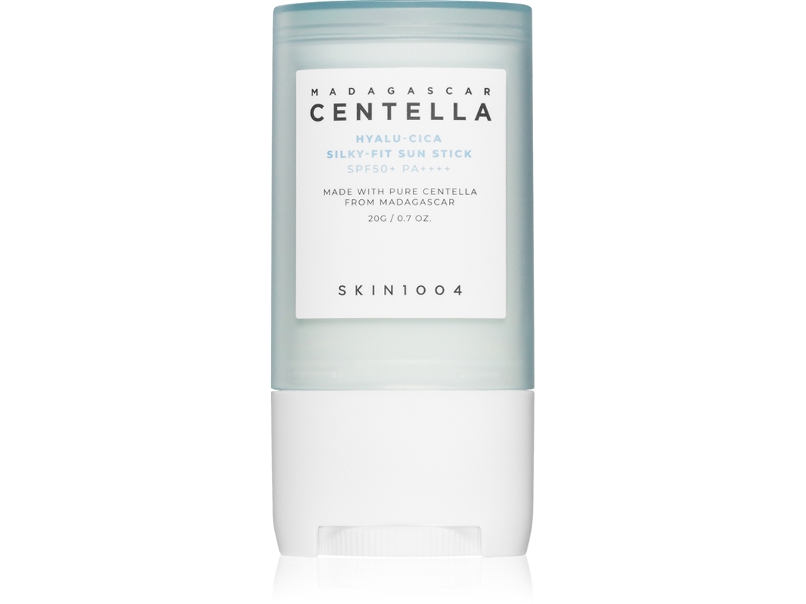 Protector solar en barra Silky Fit Centella de Madagascar, Hyalu Cica, FPS 50, 20 g, Skin1004