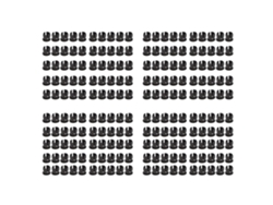 200 Piezas Soportes Led Clips De Montaje De Plástico De 5 Mm Sujetador Plano Para Instalación