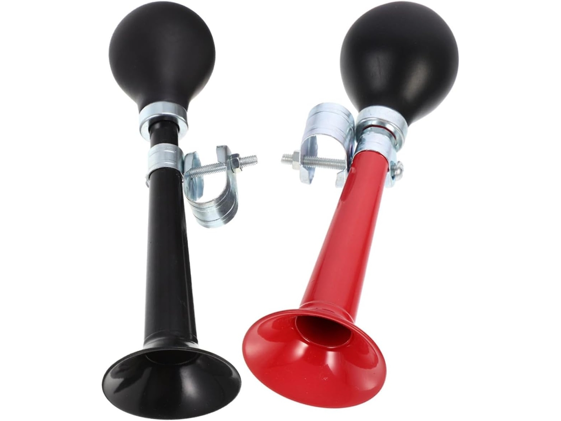 Bocina de aire metálica negra y roja para portátiles, apta para usar en montaña y ciudad, Gokoco Pot