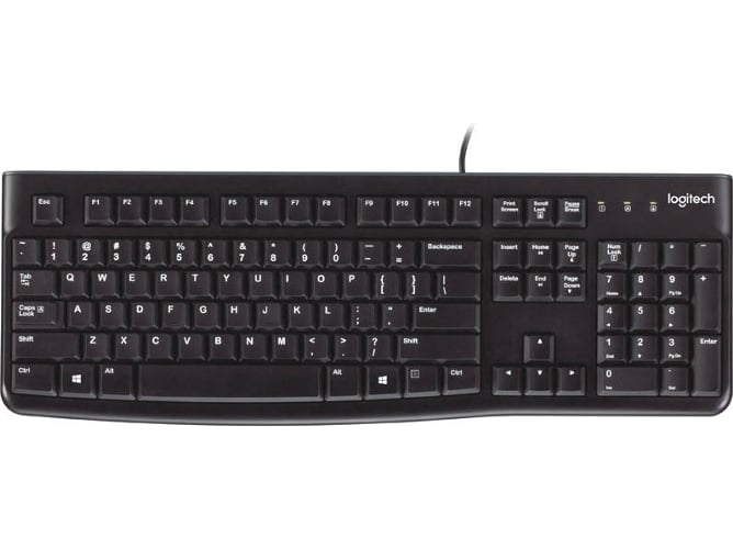 Teclado LOGITECH K120 (Con Cable - Layout UK)