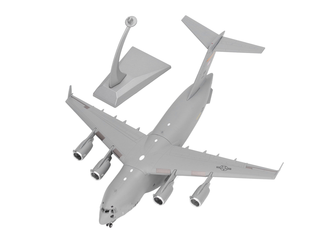 2026-modelo De Avión De Aleación A Escala 1:200 Simulación Precisa Con Soporte Estable Decoración Hogar Gris Oscuro