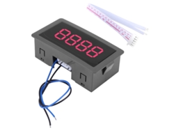Contador Digital Led De 4 Dígitos (0-9999) Con Panel Rojo, Escala Ascendente/descendente.