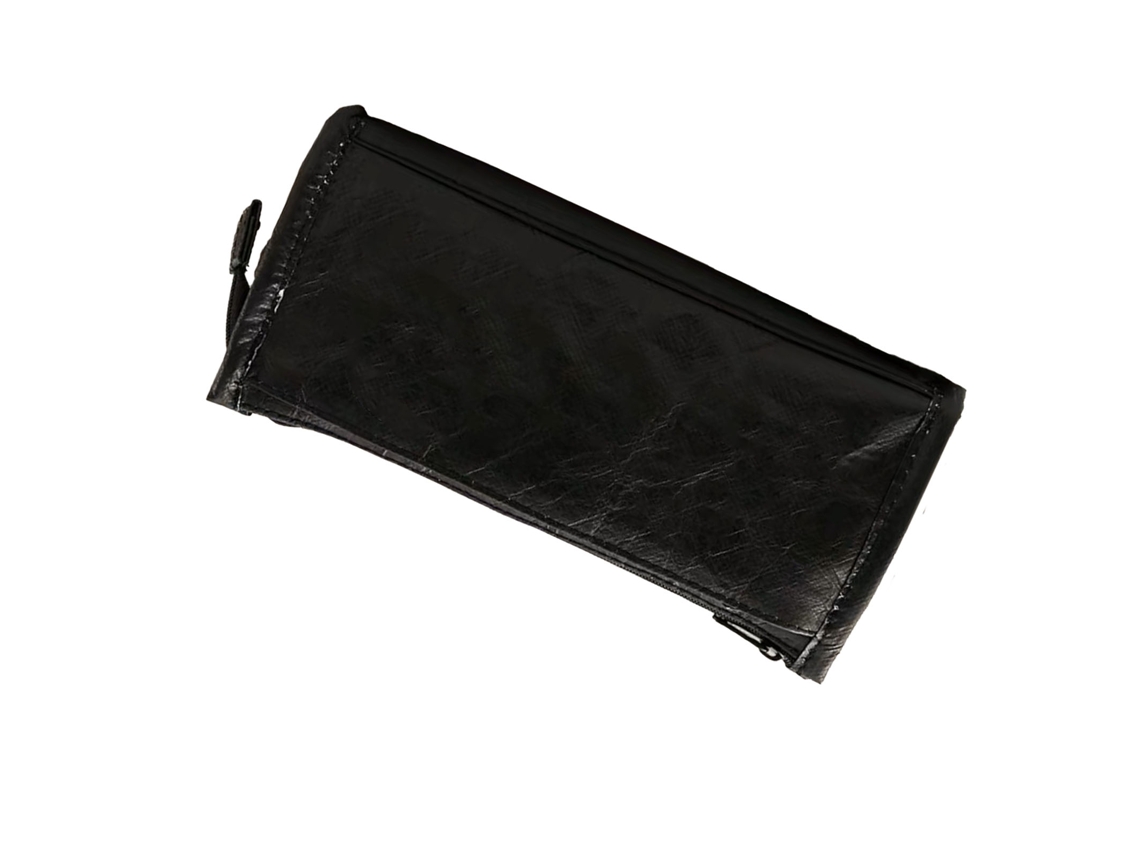 Bolsa De Almacenamiento De Papel Hdpe Grande Para Estudiantes, Estuche De Lápices Triangular Negro, Estuche Grande Para Utensilios Escolares