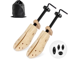 Horma de madera ajustable para zapatos, talla M