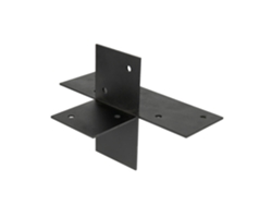 Conector de esquina para pérgola, negro, para vigas de 9 x 9 cm, pieza WOVAR