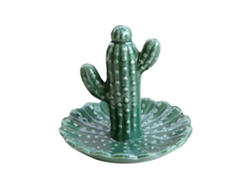 Taza Porta Anillos De Cactus De Cerámica Para Joyería, Organizador De Joyas Decoración Baño Cactus