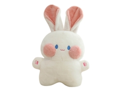 Lindo conejito de peluche de 40 cm, color blanco, ideal para niñas.