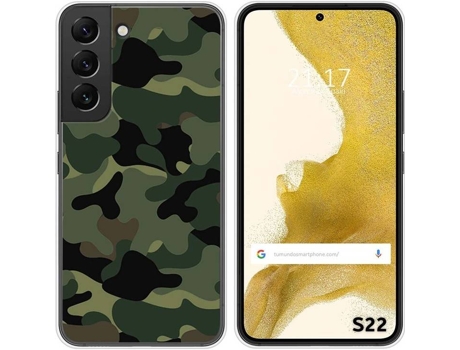 Carcasa Samsung Galaxy S22 5G TUMUNDOSMARTPHONE Dibujos Camuflaje Multicolor