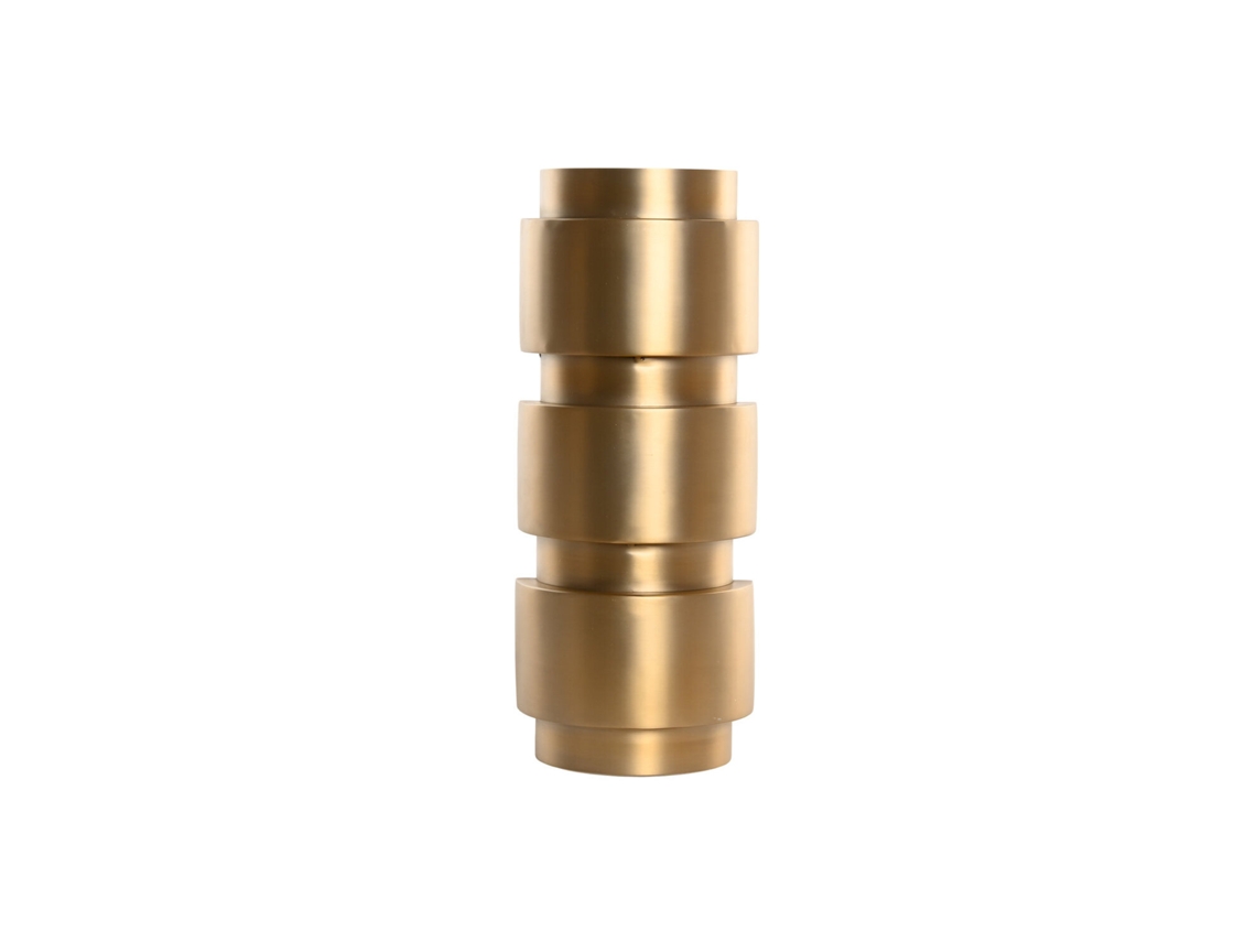 Lampara Aplique Acero Patinado Mate 15x18x39cm