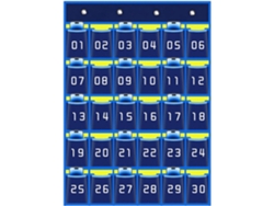 Organizador de pared con 30 bolsillos numerados, organizador colgante para aulas, organizador Vayotoy