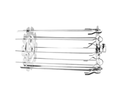 Mali espeto Rotativo para Churrasco Aço Inox Cesta para Assar Kebab Forno Elétrico Ferramentas de Barbear