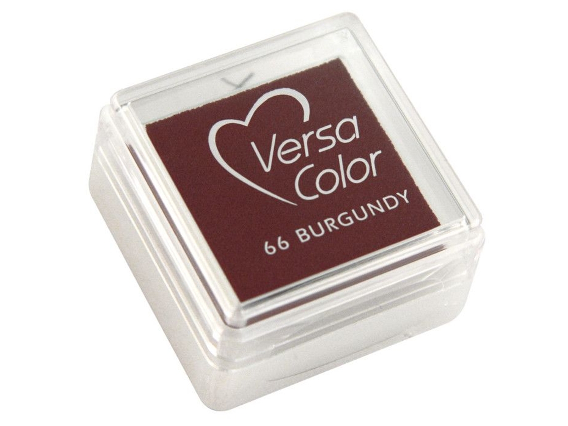 Sello Versacolor, rojo burdeos, 2,5 x 2,5 cm Rayher