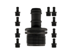 Pack 10 Enlace Rosca Macho 16mm X 1/2 Riego Por Goteo