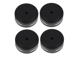 Soporte Para Amplificador De 4 Piezas, 40x15 Mm, Aleación De Aluminio, Amortiguador De Impactos, Negro.