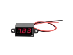 Voltímetro Digital De 2 Hilos Led 3.0-30v Pantalla 0.28 Pulgadas Impermeable Rojo