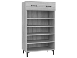 Zapatero MAISON EXCLUSIVE, Derivados de la Madera, Gris, Sonoma, 60x35x105 cm