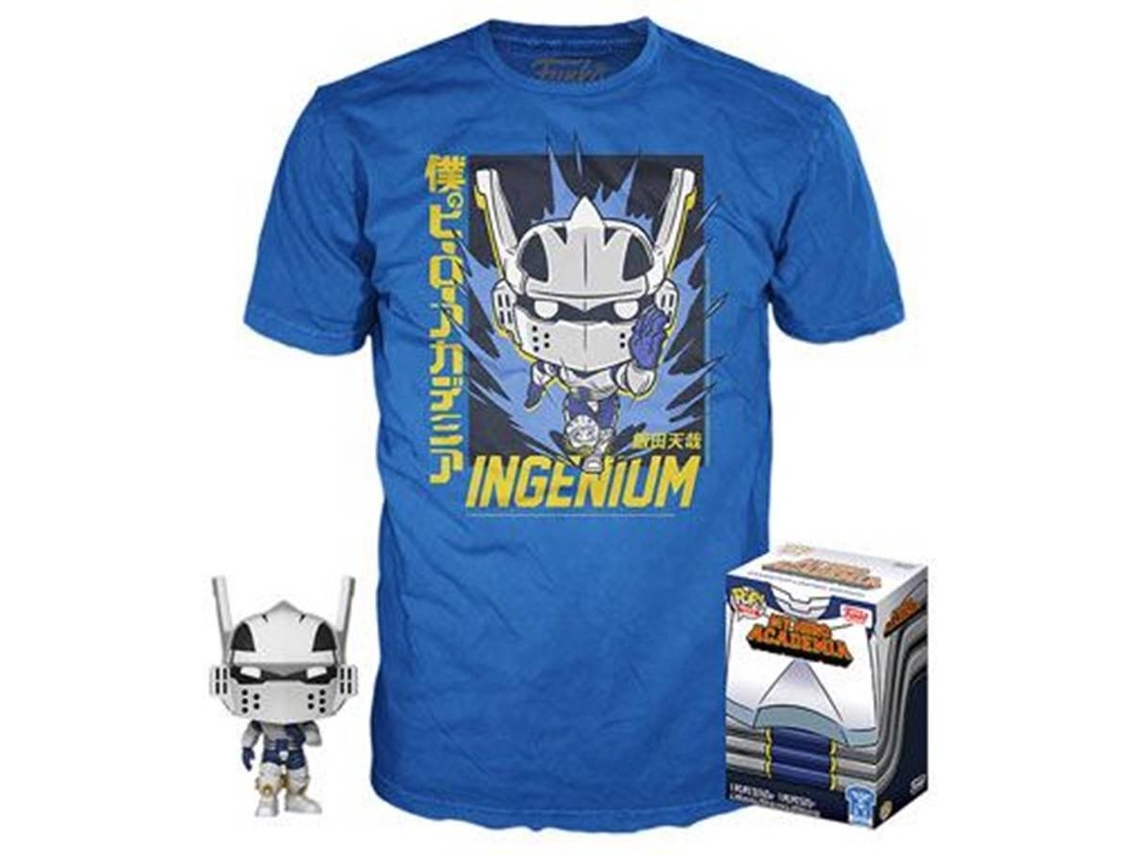 Pop & Tee My Hero Academia Tenya Iida Ingenium (Full Mech Suit) Funko y Camiseta Tamaño M