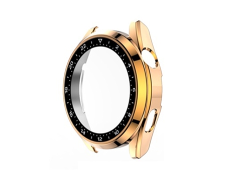 Huawei Watch 3 Pro Scale Pieza Galvanizada + Caja de Reloj de Vidrio Templado (Oro Rosa)