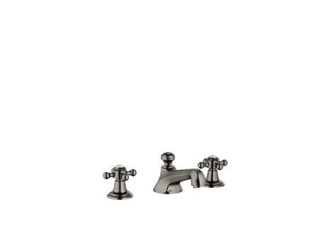 DORNBRACHT Madison mezclador de lavabo de tres agujeros, con desag&uuml,e automático, proyección de 135 mm, 20700360, Color: Platino oscuro mate