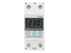 Protector Contra Sobretensiones Monofásico Para Riel Din Con Pantalla Lcd, Voltaje/potencia 230v 63a Svp-915a
