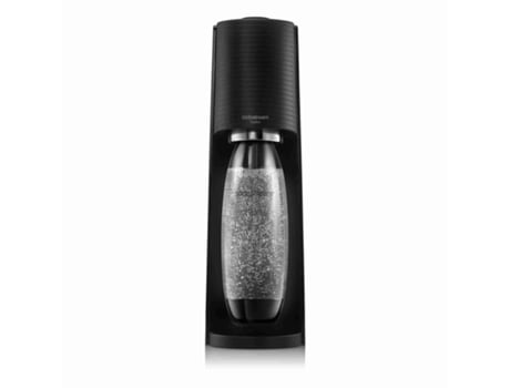 Pack Máquina De Agua Terra Gas 1 Botella 1L Compatible Con Lavavajillas 1 Recambio Gas Clip-On Negro 60L SODASTREAM
