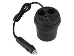 Cargador De Coche (salida Usb Dual, Pantalla Digital Led) Cargador De Coche De Estilo Taza 3.1a