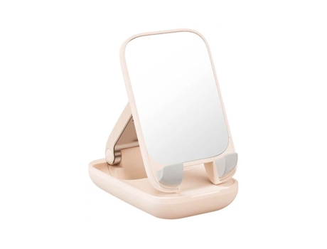 Soporte para Móvil Plegable BASEUS con Espejo en Rosa