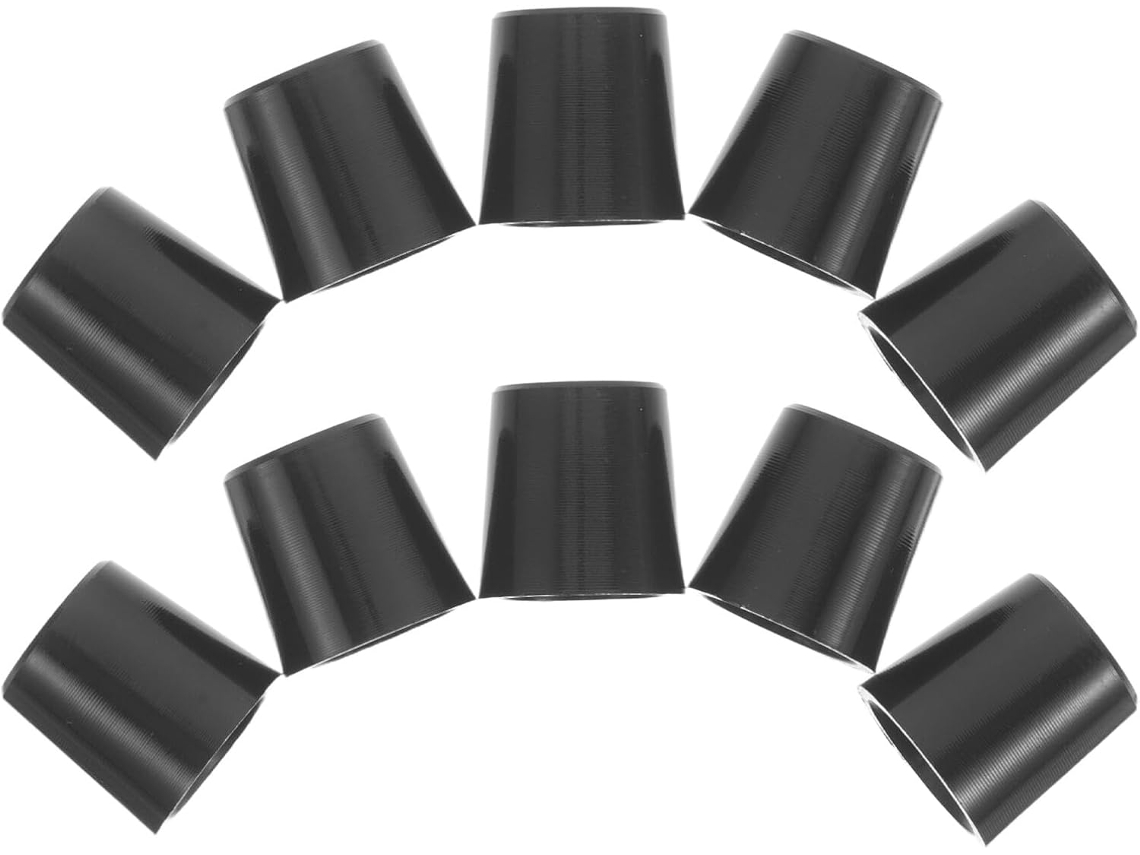 Juego de 10 puntas de palos de golf de plástico negro, 93 mm, internas