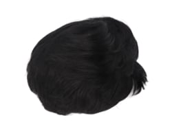 Peluca De Seda De Alta Temperatura Corta Negra Capa Para Cosplay Masculino