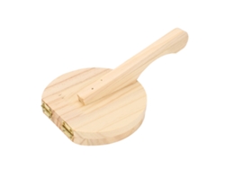 Prensa Manual De Madera Para Tortillas Con Mango Ergonómico Para Tortillas De Harina, Pizza Y Roti.
