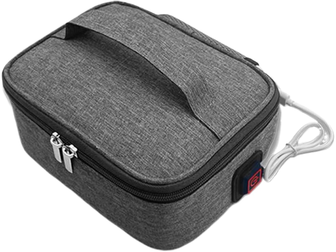 Bolsa Térmica Portátil Para Aquecer O Almoço No Local De Trabalho | Bolsa Térmica Isolada Com 3 Compartimentos