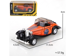 Coche Clásico Antiguo A Escala 1/43, Coche De Metal Fundido Con Mecanismo De Retroceso, Coche Modelo.