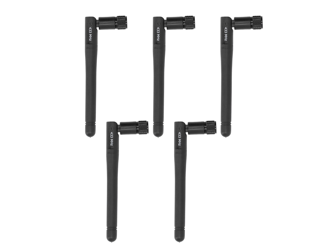 5pcs Antena Plegable De Alta Ganancia Omnidireccional Con Conector Sma Macho Para Sistema De Transmisión Inalámbrica 433m