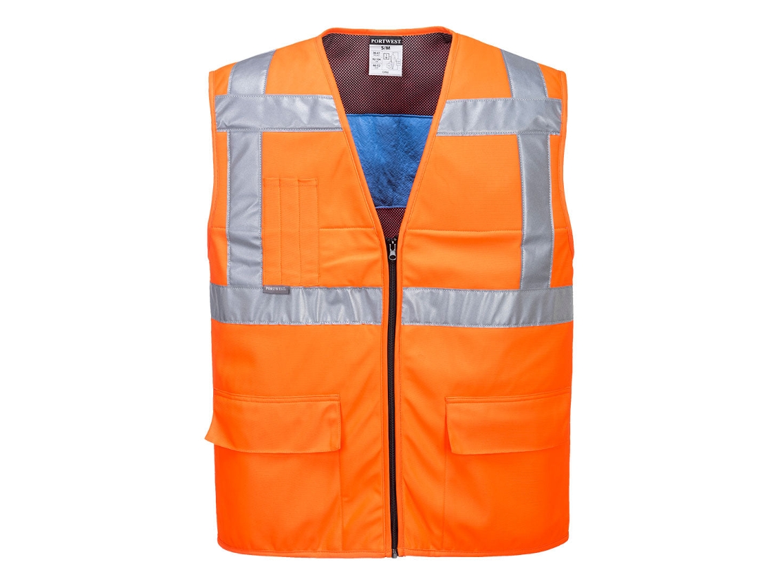 Chaleco refrescante de alta visibilidad para combatir el estrés térmico / Amarillo / S/M Portwest
