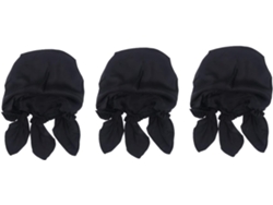 Juego de 6 gorros de dormir de seda suaves y elásticos que preservan la hidratación del cabello.