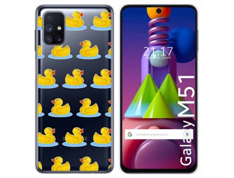 Carcasa Samsung Galaxy M51 TUMUNDOSMARTPHONE Dibujos Transparente Multicolor