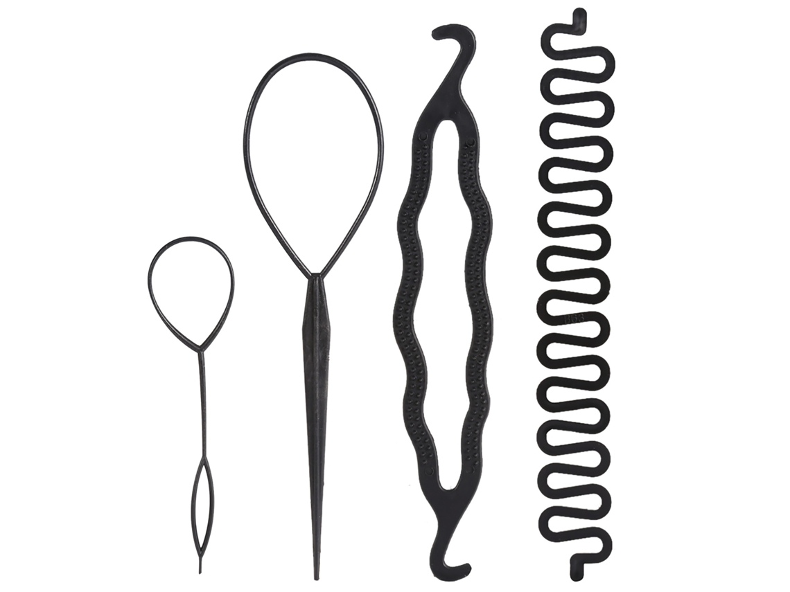 Herramientas Para Trenzar Cabello Para Mujeres Moda Nueva Accesorios De Estilo De Pelo (4 Piezas)