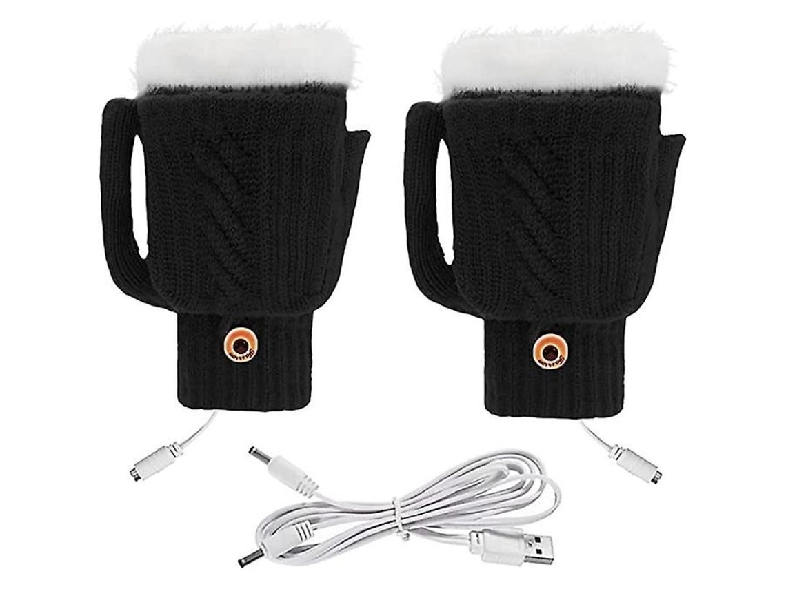 2026-guantes Calentados Por Usb Para Mujer Y Hombre Con Modo De Dedos Completos Y Medio, Calefacción Doble Lavable Para Invierno