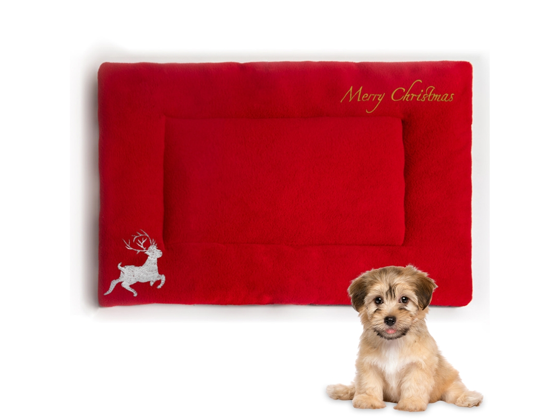 Colchón navideño suave y cálido para perros y gatos