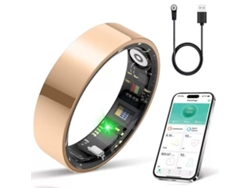 Anillo Inteligente Con Monitor De Frecuencia Cardíaca, Oxígeno En Sangre, Vfc Y Seguimiento Del Sueño (oro Rosa - 9)