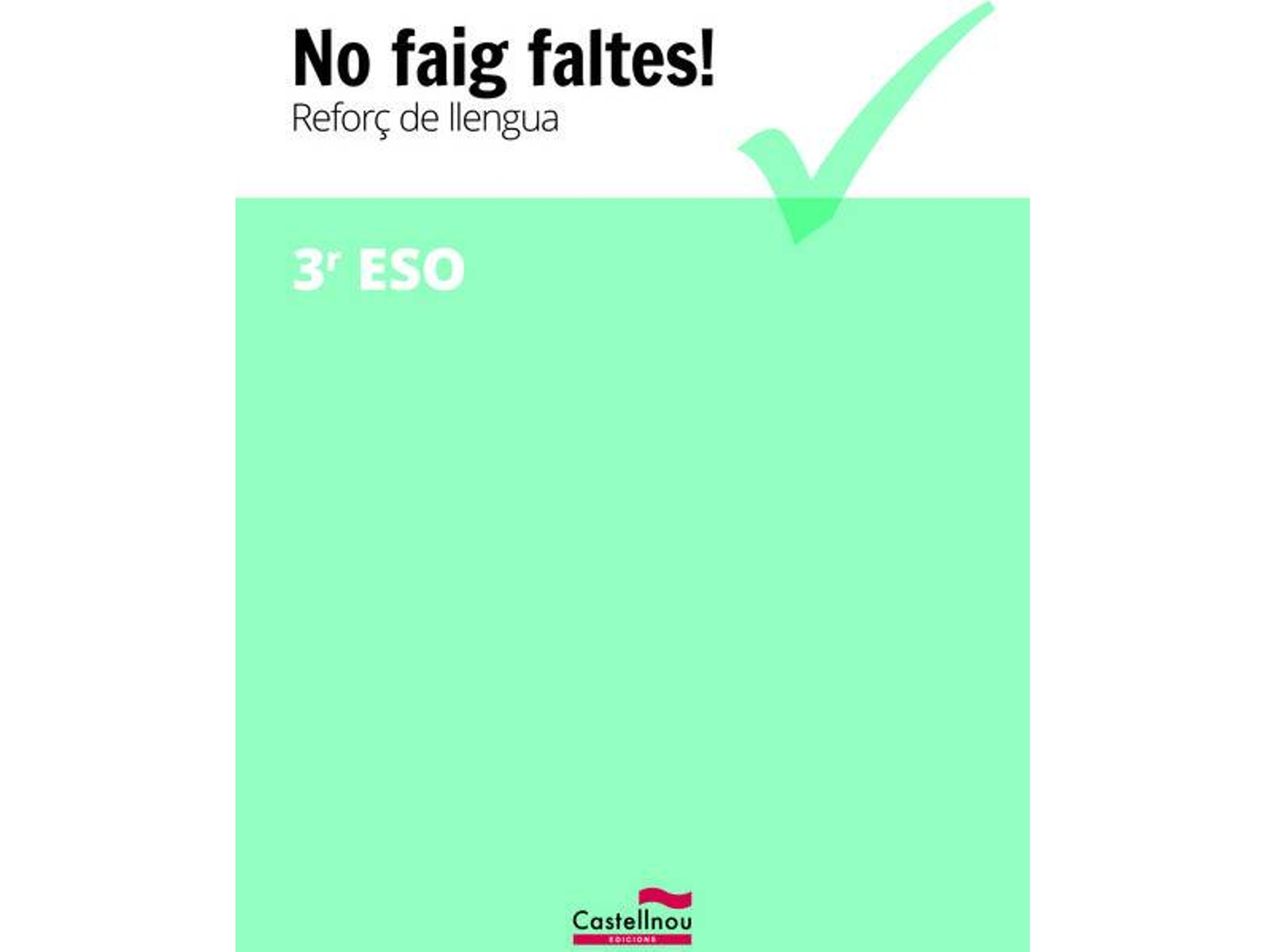 Libro No Faig Faltes! 3R Eso de Vários Autores (Catalán)