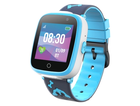 Smartwatch YDCY 1.54'' HD Color Ips Screen Reloj de Llamadas 2G Portátil para Crianças con Miro/Puzzle Games de Ayuda ao Chat Bidireccional Rojo
